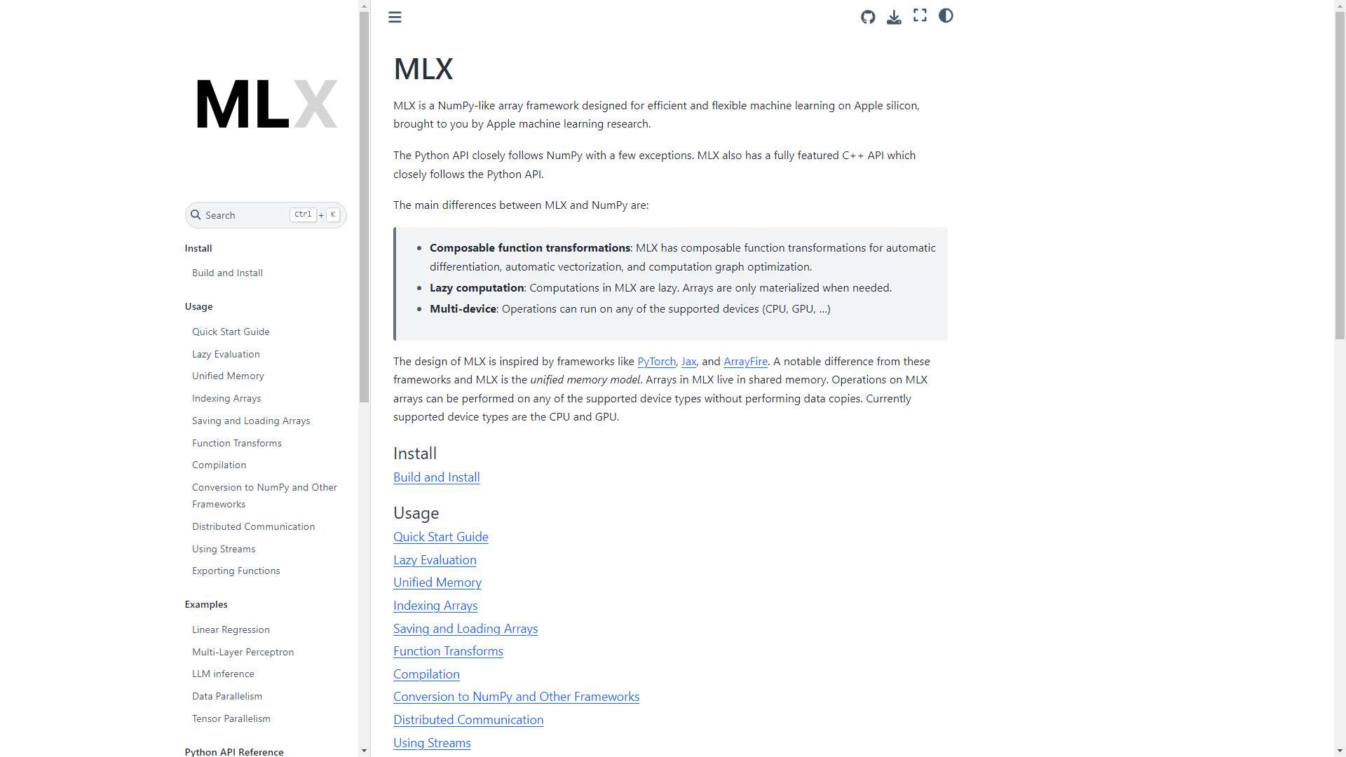 MLX 界面预览