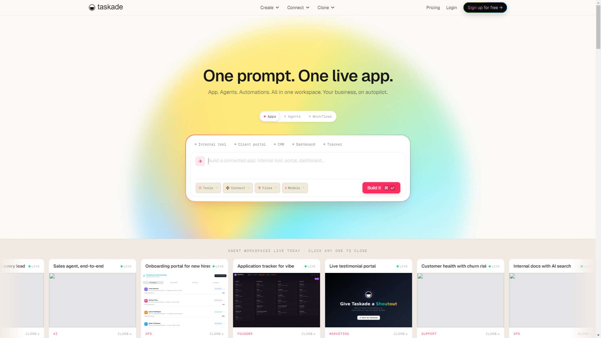Taskade 界面预览