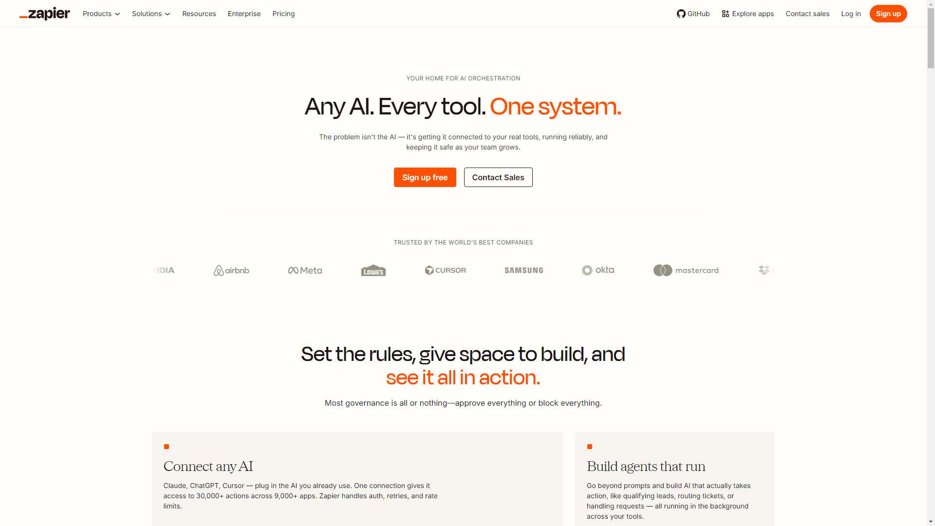 Zapier AI 界面预览